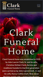 Mobile Screenshot of clarkfuneral.com